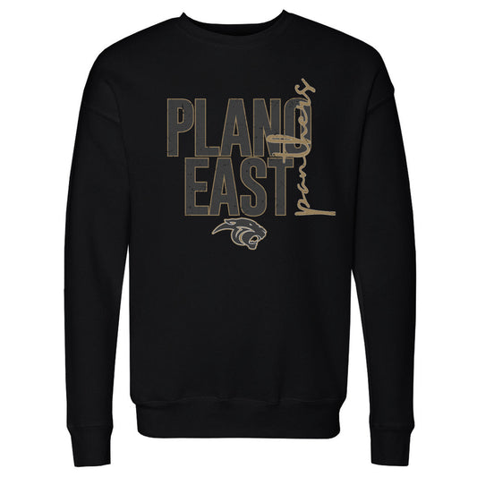 Men's Sweatshirt Plano East Panthers Vertical Cursive