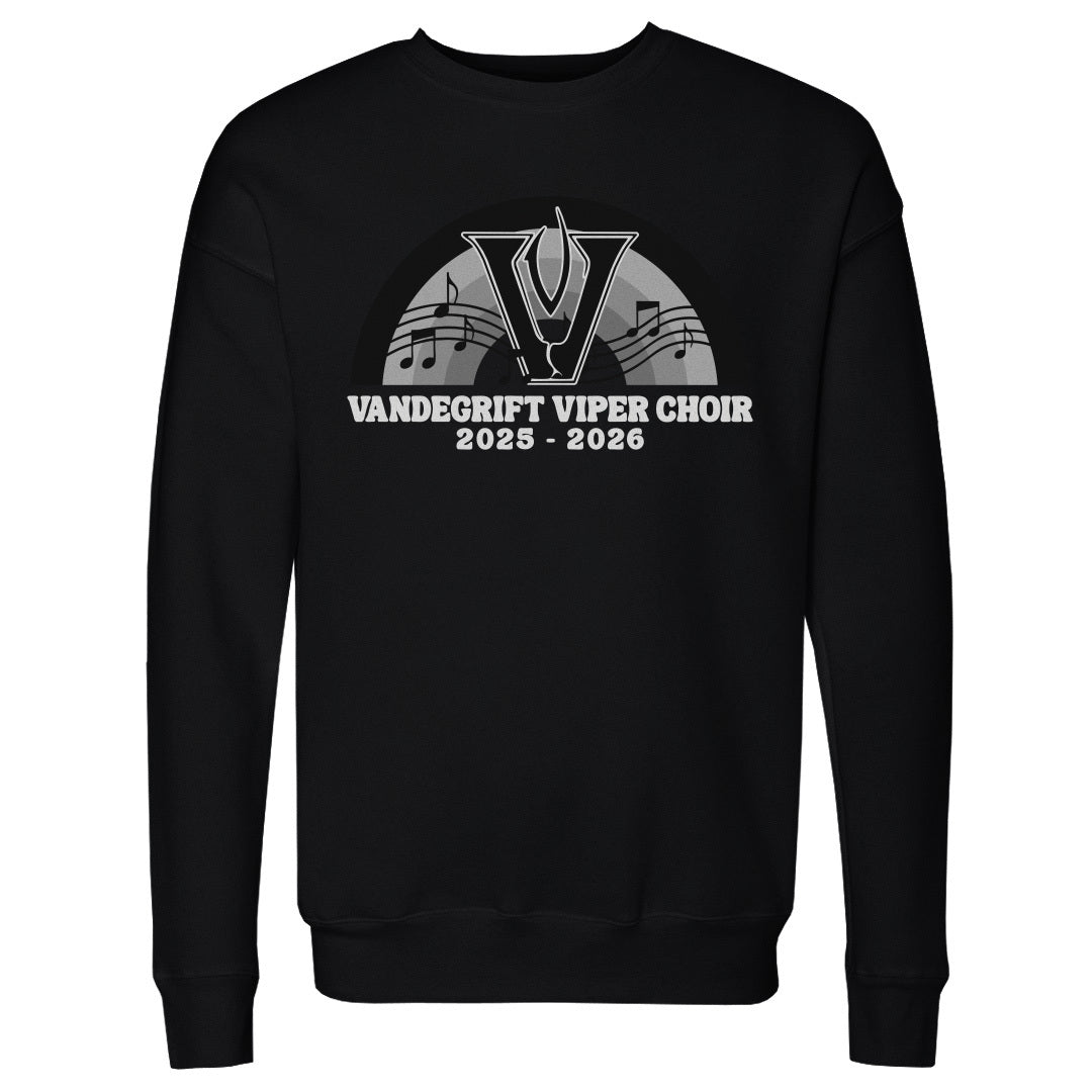 Adult Sweatshirt Viper Choir Rainbow Notes