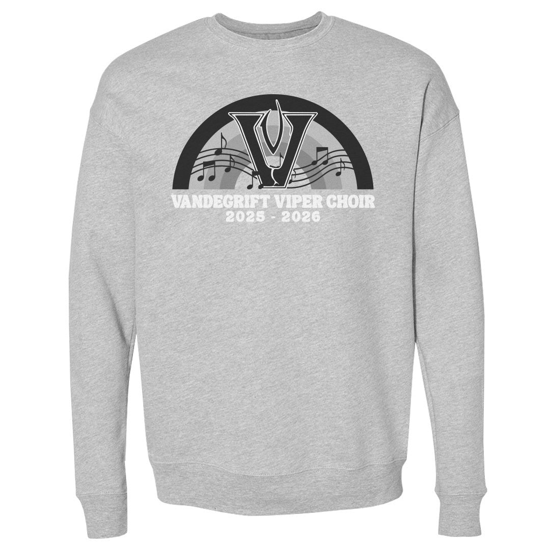 Adult Sweatshirt Viper Choir Rainbow Notes
