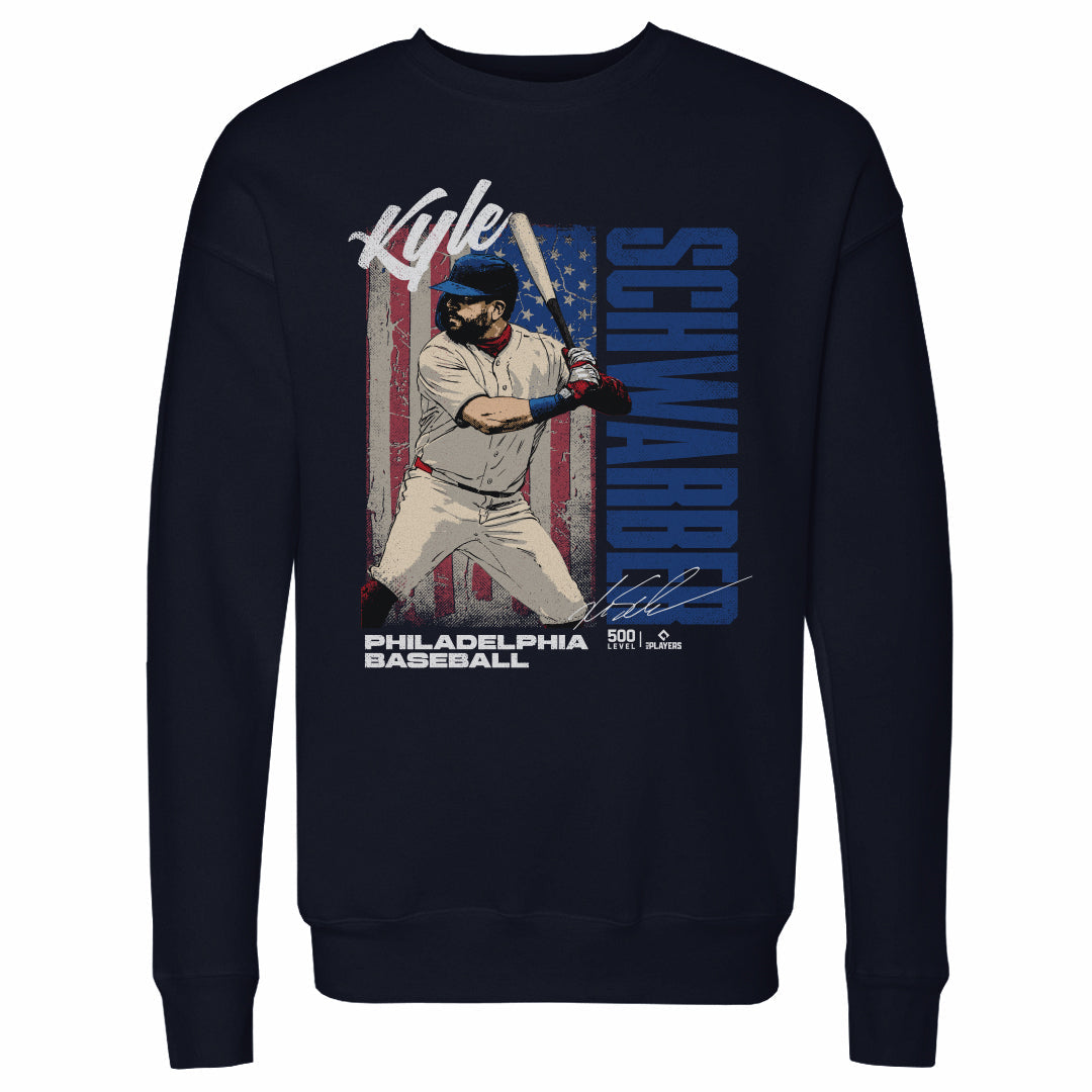 Kyle Schwarber Philadelphia USA Flag WHT