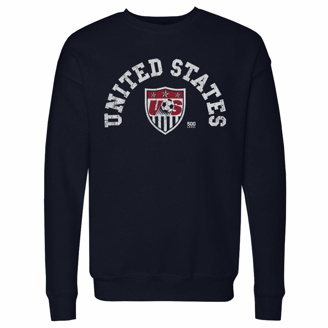 Adult Sweatshirt U.S. Soccer Retro Arch WHT