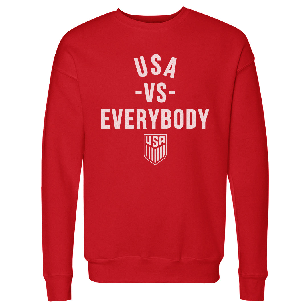 Adult Sweatshirt U.S. Soccer Vs. Everybody WHT