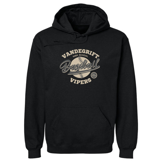 Adult Hoodie Vandegrift Baseball Script