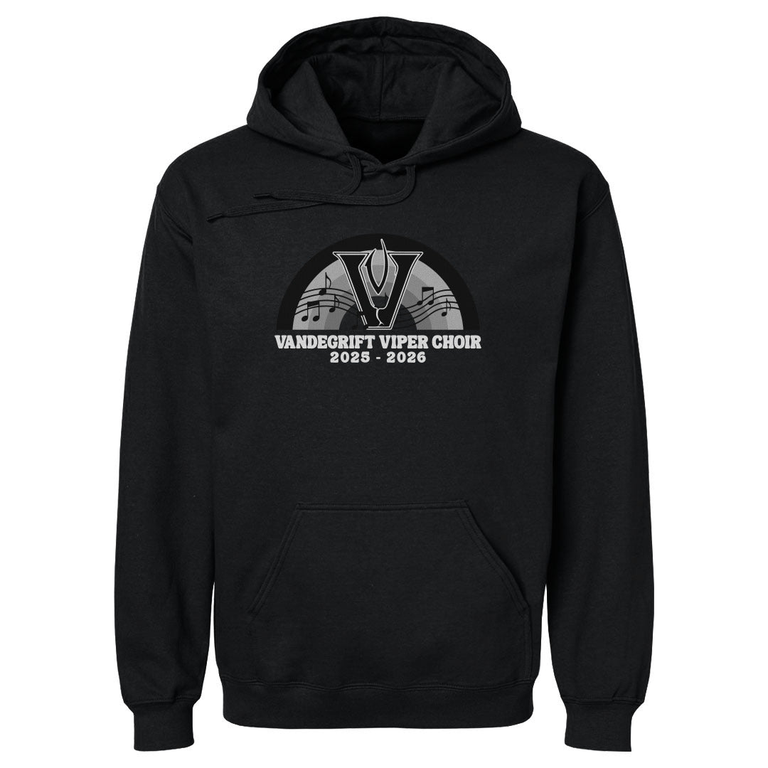 Adult Hoodie Viper Choir Rainbow Notes
