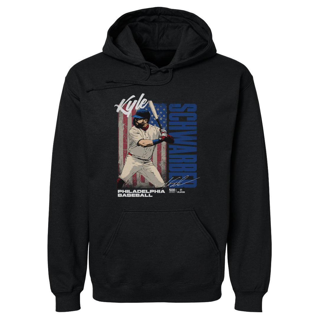 Kyle Schwarber Philadelphia USA Flag WHT
