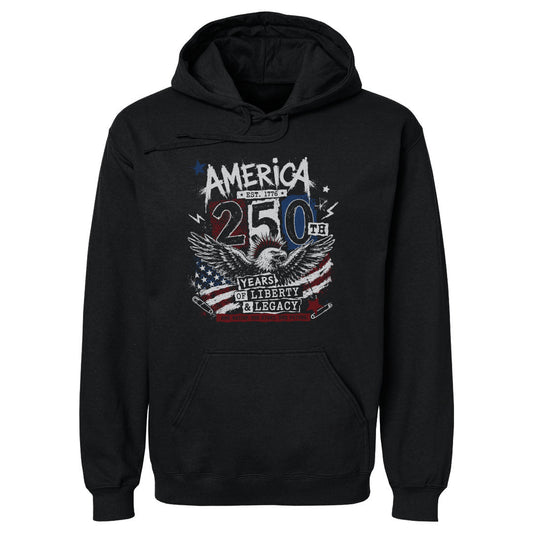 Adult Hoodie USA America 250th Anniversary Eagle WHT