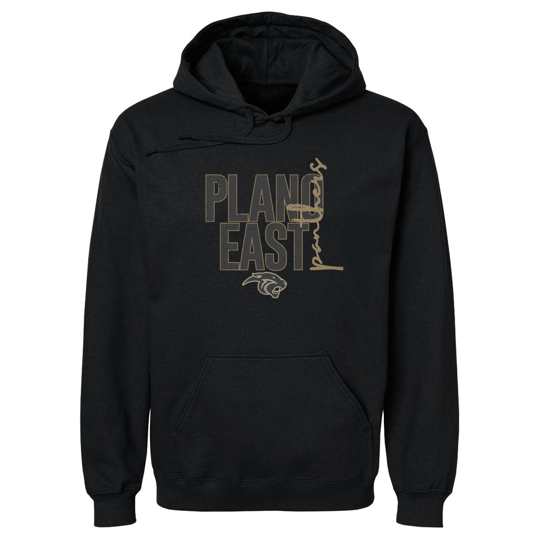 Men's Hoodie Plano East Panthers Vertical Cursive