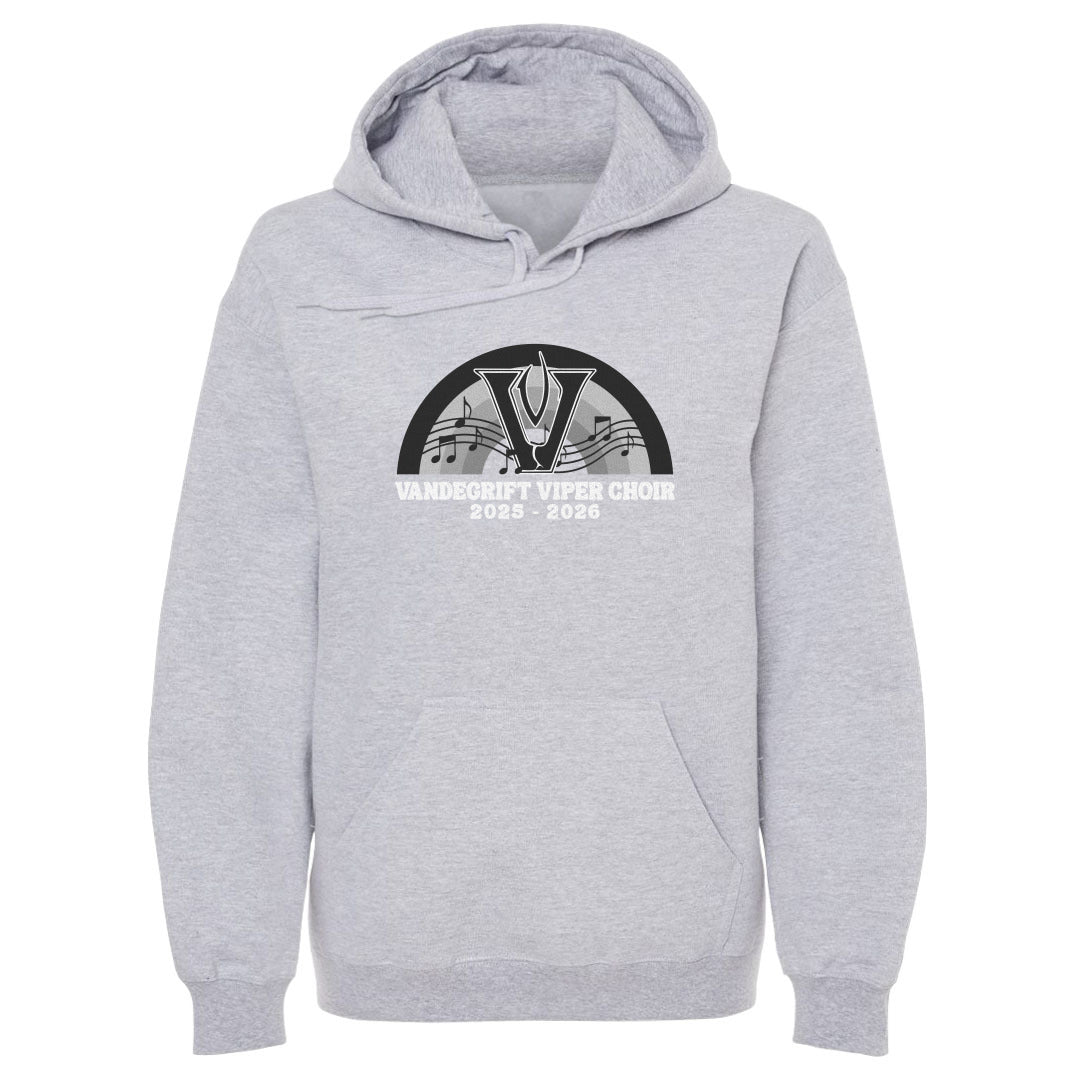 Adult Hoodie Viper Choir Rainbow Notes