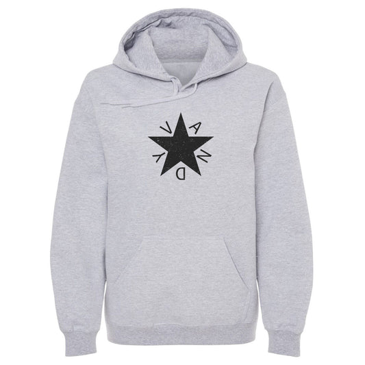 Adult Hoodie Vandy Star - On White & Gray