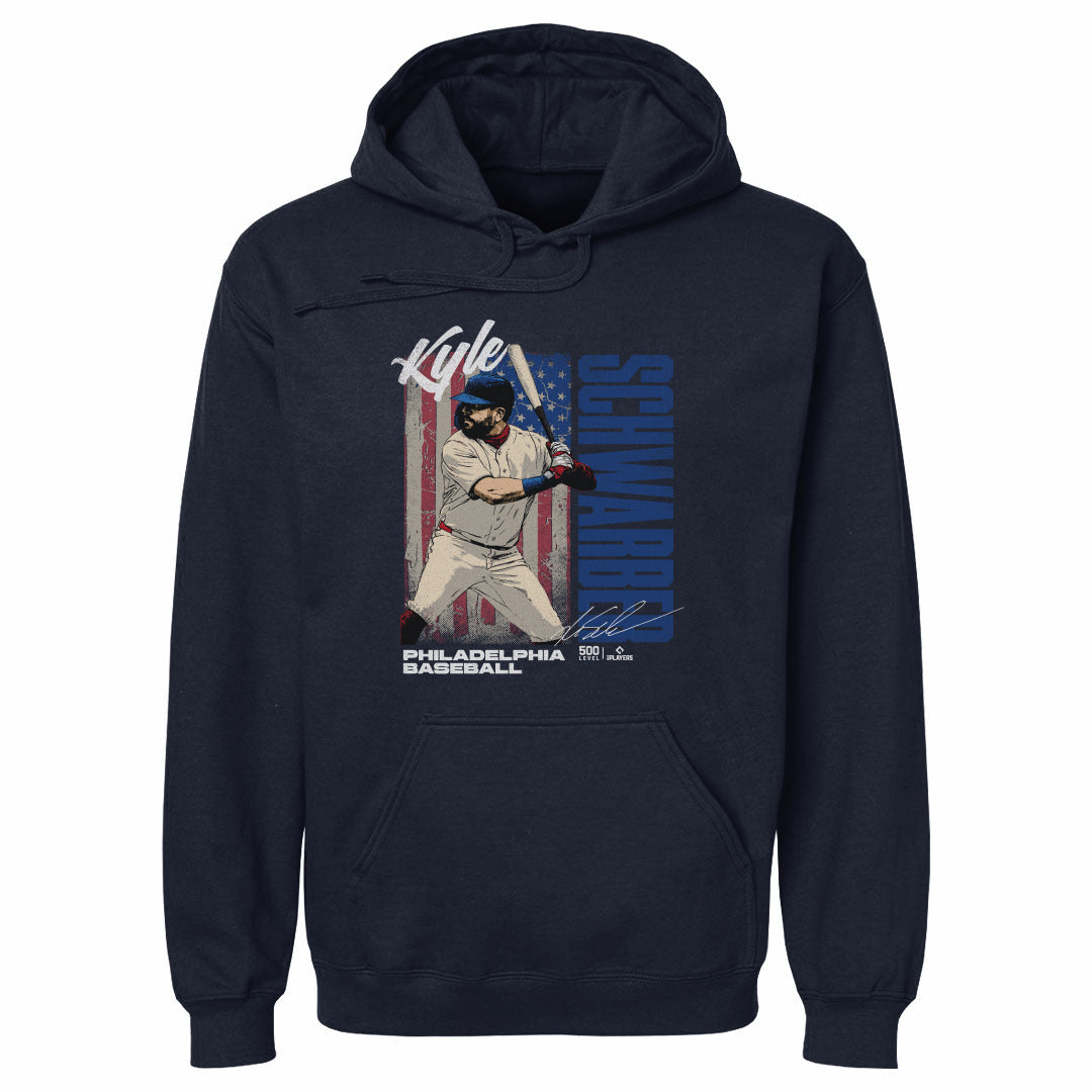 Kyle Schwarber Philadelphia USA Flag WHT