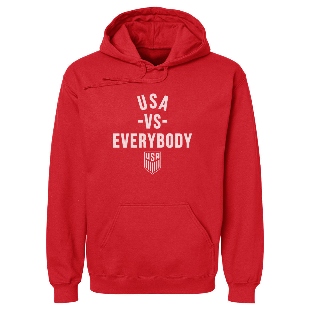 Adult Hoodie U.S. Soccer Vs. Everybody WHT