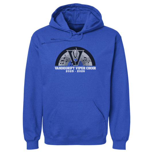 Adult Hoodie Viper Choir Rainbow Notes