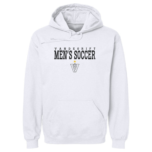 Adult Hoodie Gold Star White