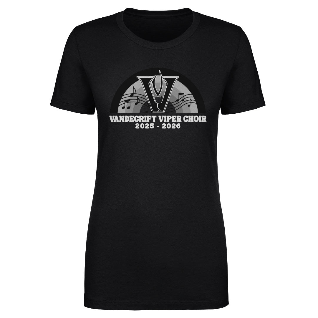 Women's Tee Viper Choir Rainbow Notes