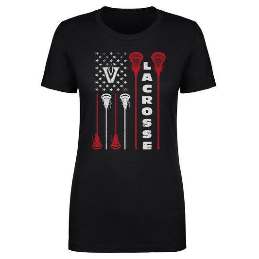Women's Tee Vipers Lacrosse American Flag
