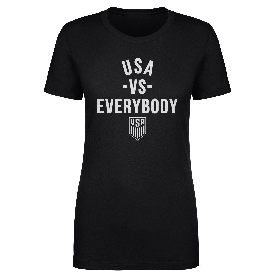 Women's Tee U.S. Soccer Vs. Everybody WHT