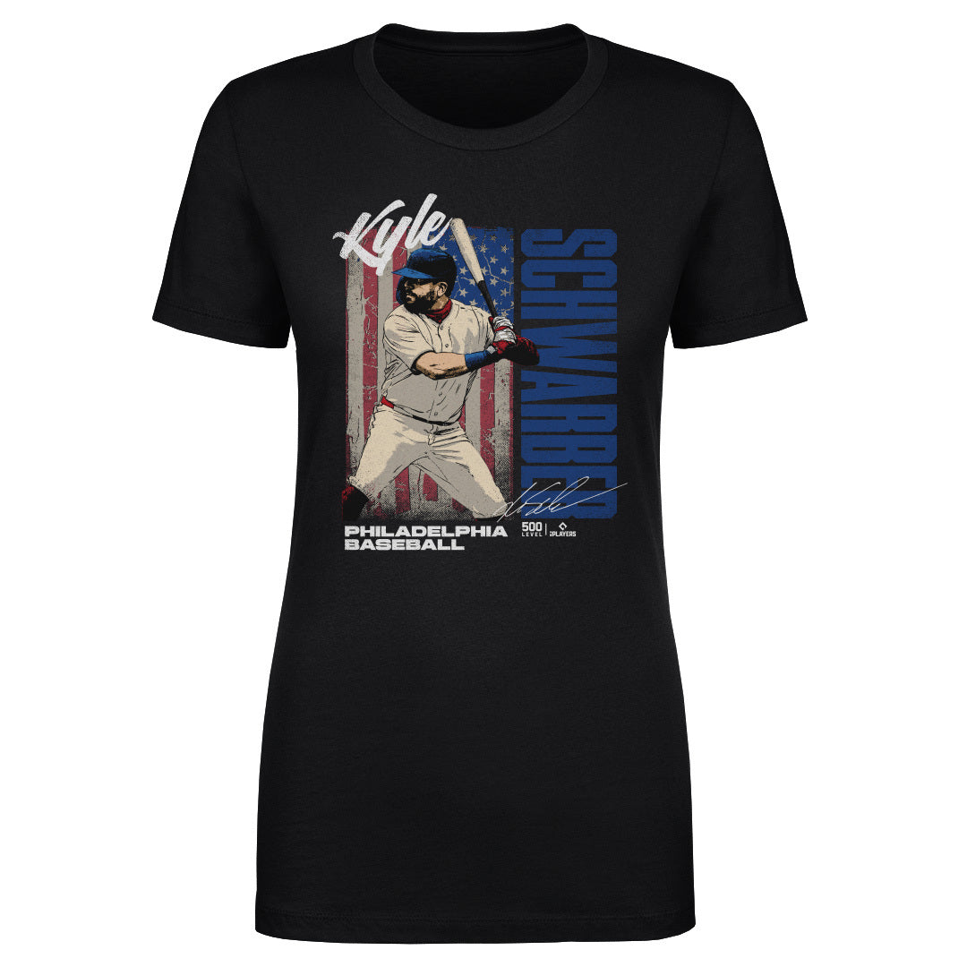 Kyle Schwarber Philadelphia USA Flag WHT