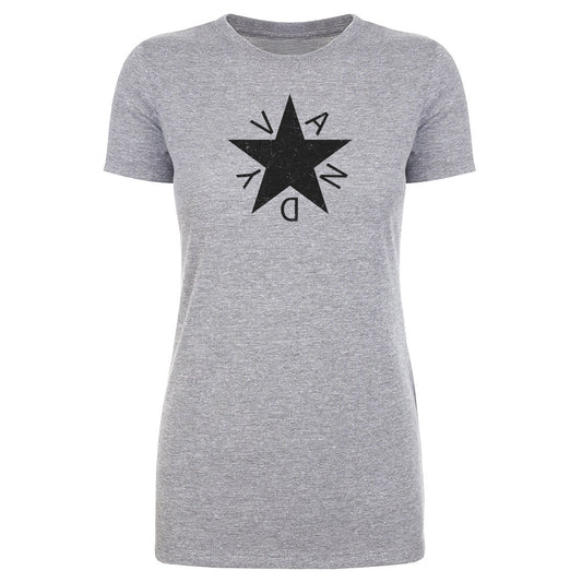 Women's Tee Vandy Star - On White & Gray