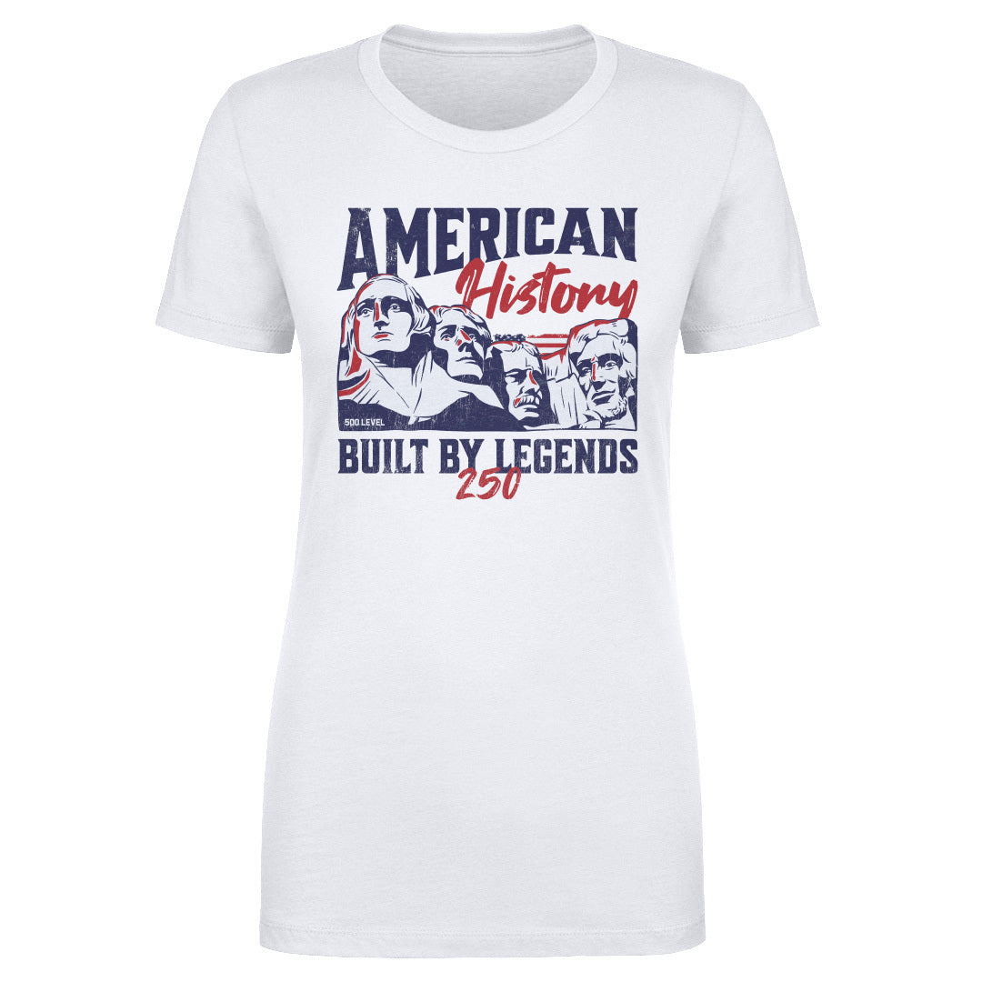 Women's Tee USA America 250 Years Built By Legends