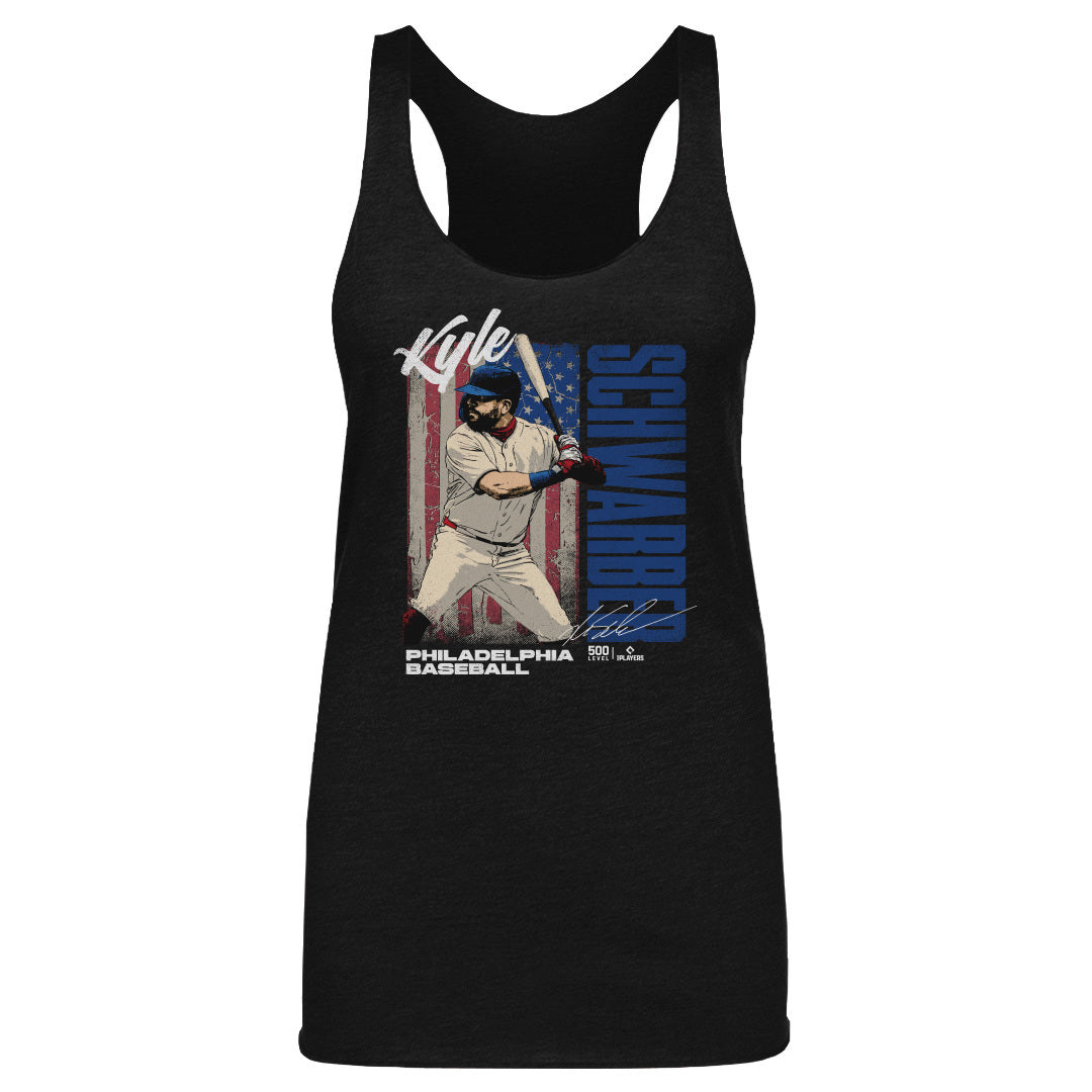 Kyle Schwarber Philadelphia USA Flag WHT