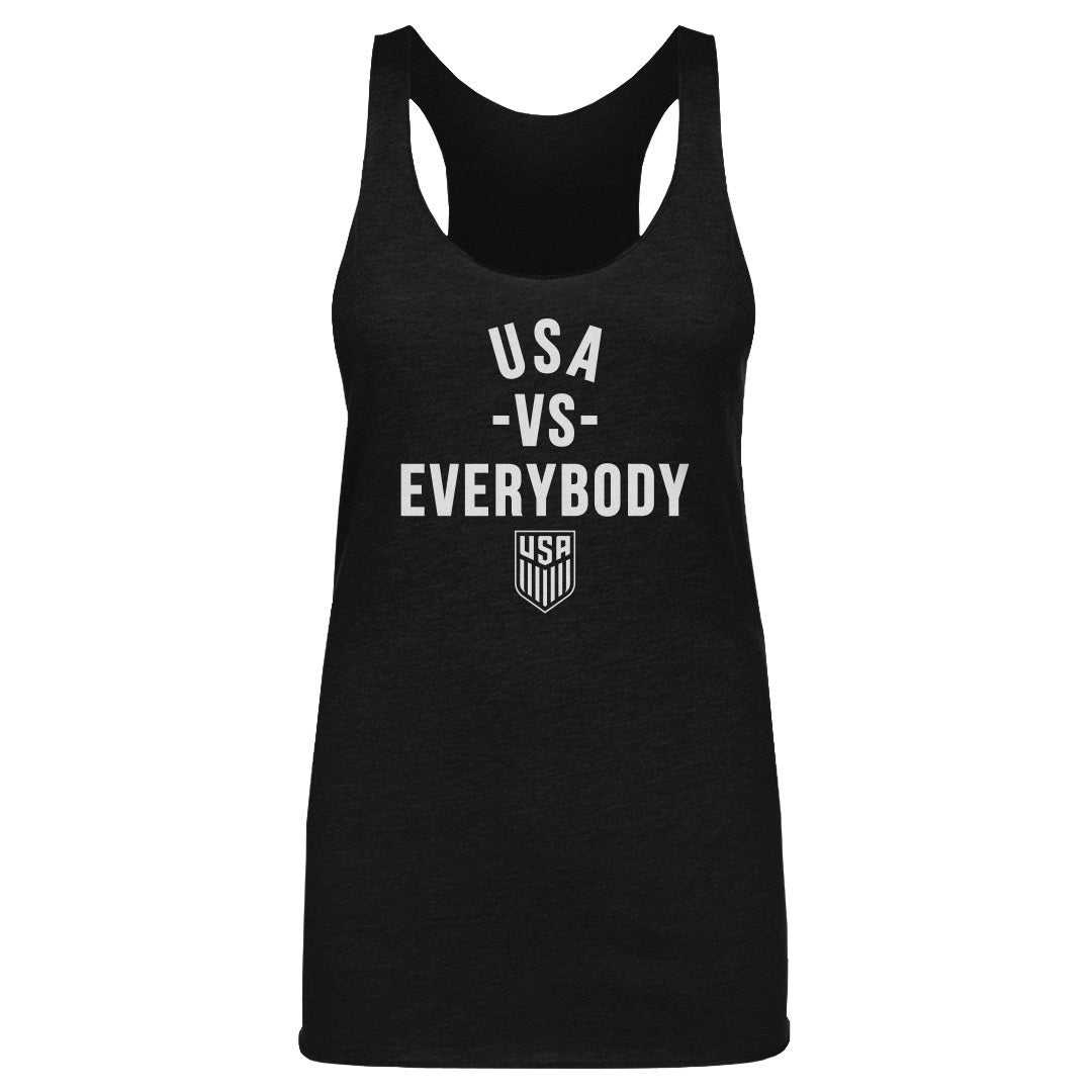 Women's Tank U.S. Soccer Vs. Everybody WHT