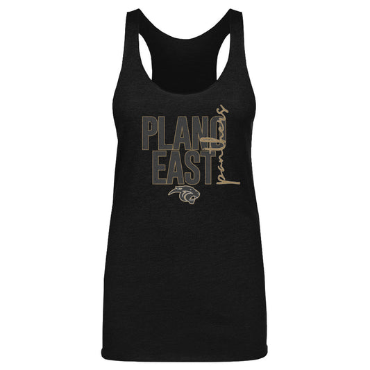Women's Tank Plano East Panthers Vertical Cursive