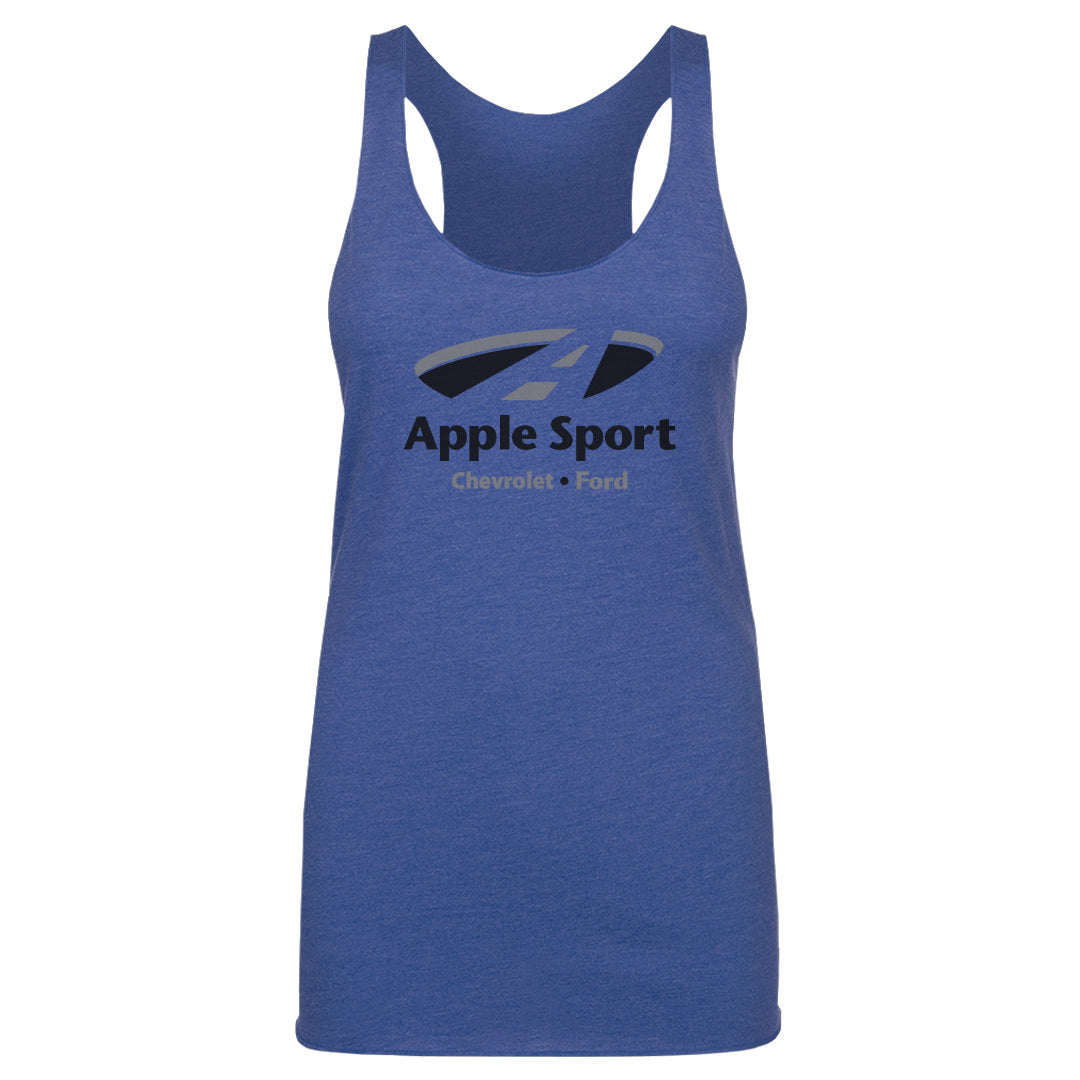 Women's Tank Apple Sport Chevy/Ford BLK Logo on BLU