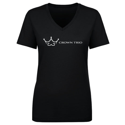 Women's V-Neck Crown Trio Logo Horizontal