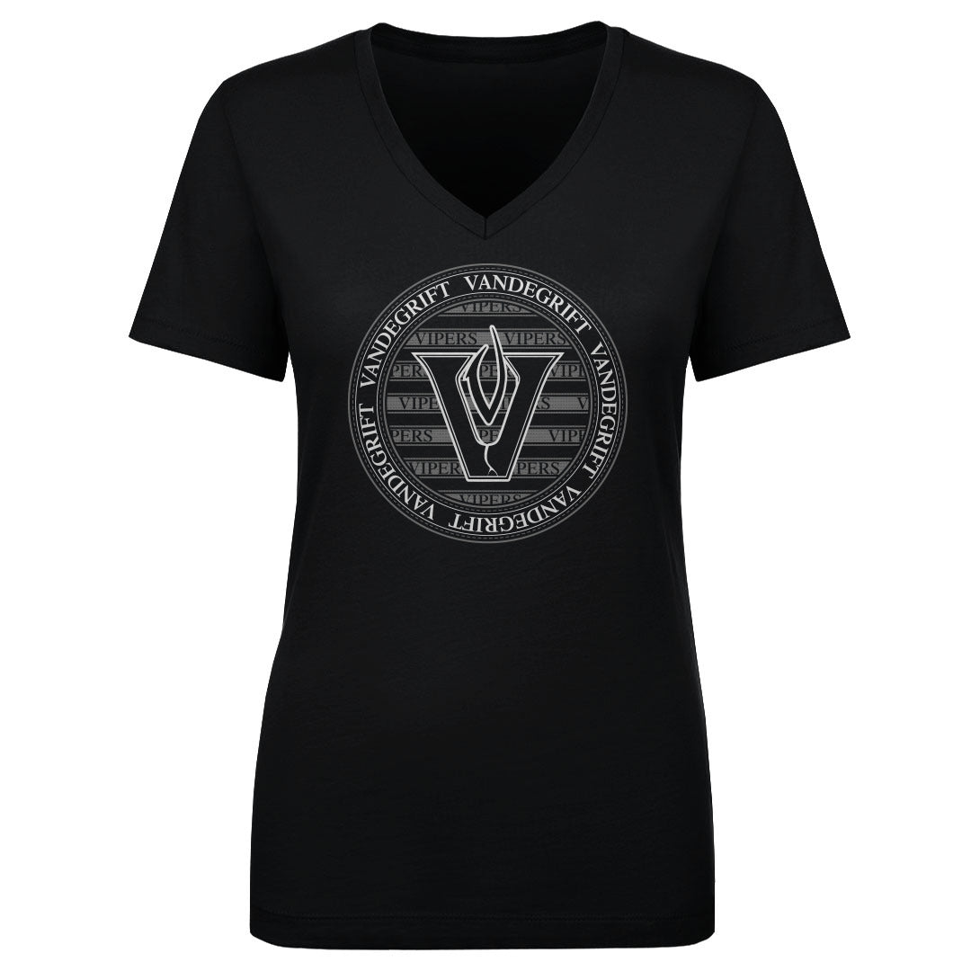 Women's V Neck Vandegrift Round Emblem