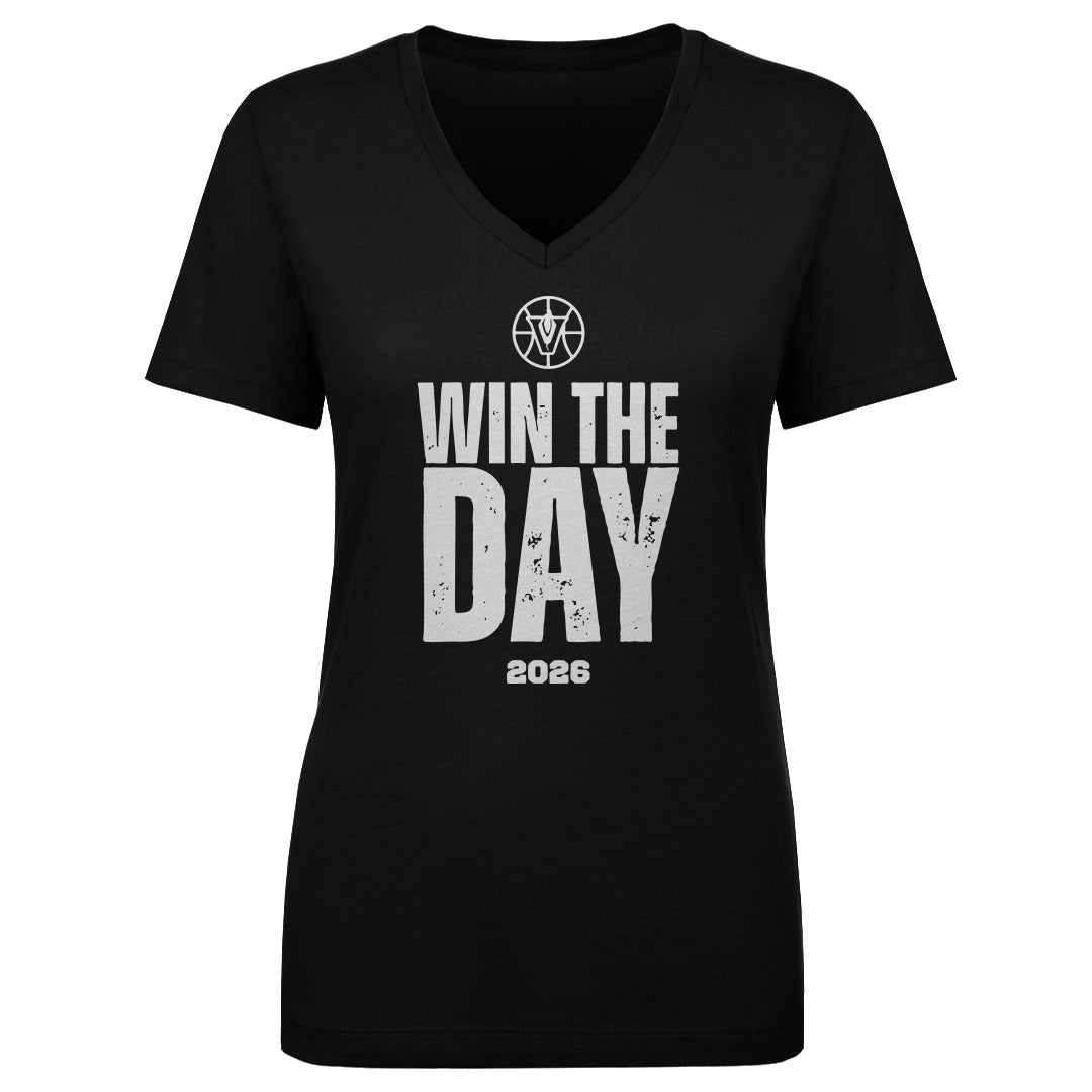 Women's V Neck Win The Day