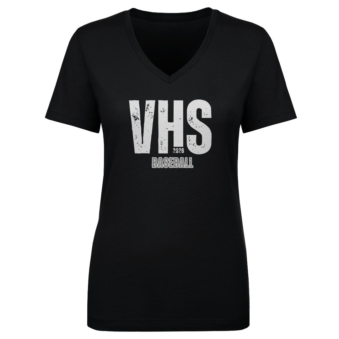 Women's V Neck Vandegrift Baseball VHS Grunge