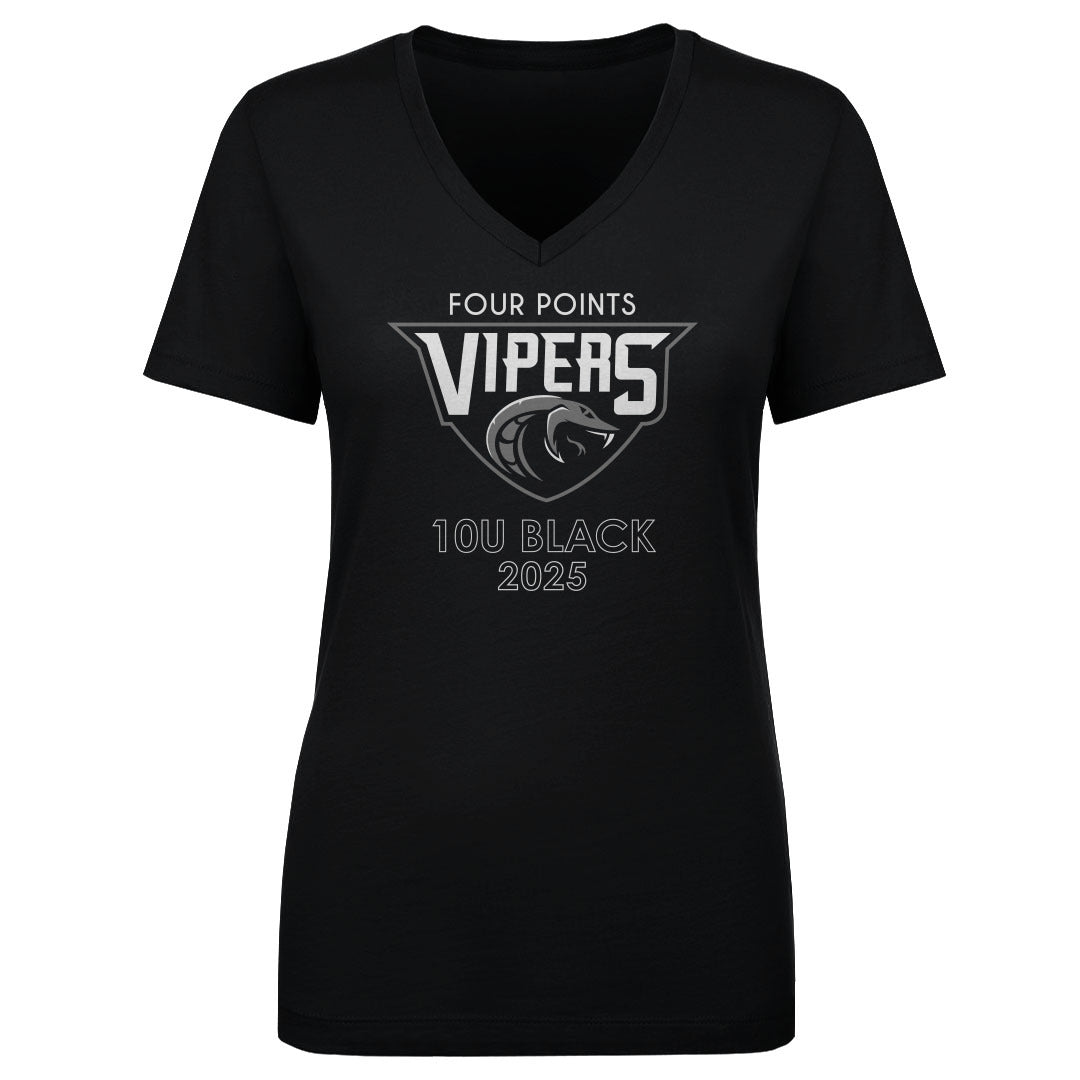 Women's V Neck 10U Black