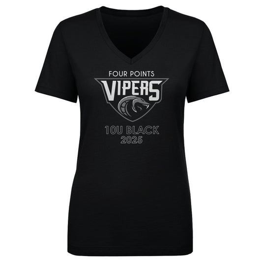 Women's V Neck 10U Black