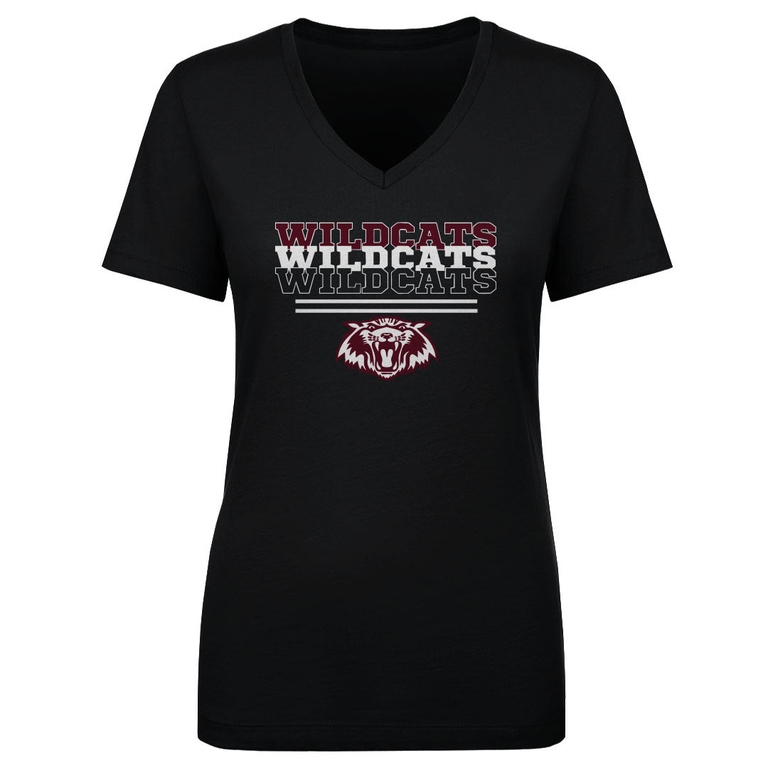 Women's V Neck Plano Wildcats 2603