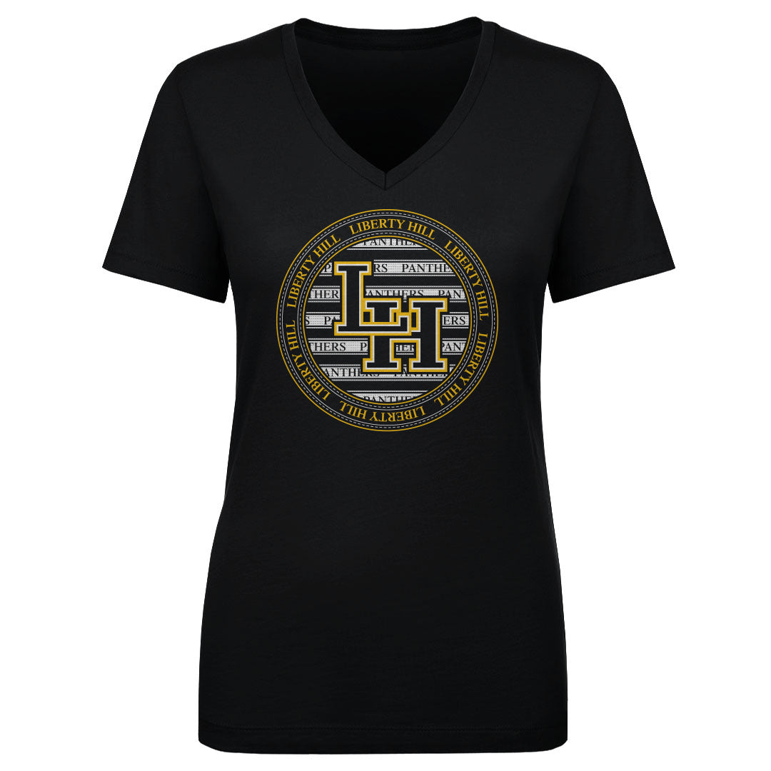 Women's V Neck Liberty Hill Emblem