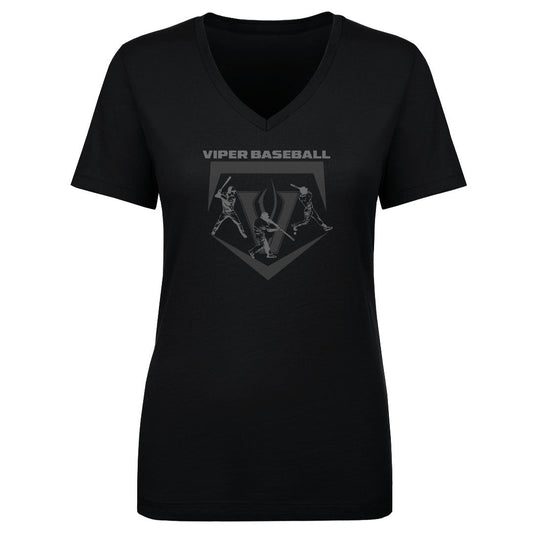 Women's V Neck Vandegrift Baseball Logo Silhouette