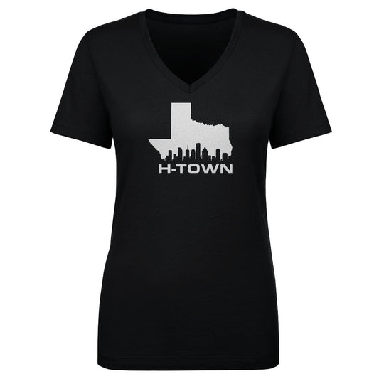 Women's V Neck Houston H-Town