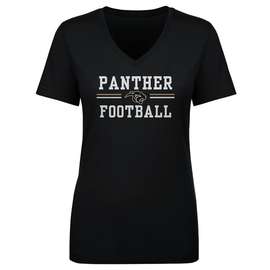 Women's V Neck Plano East Football B2603