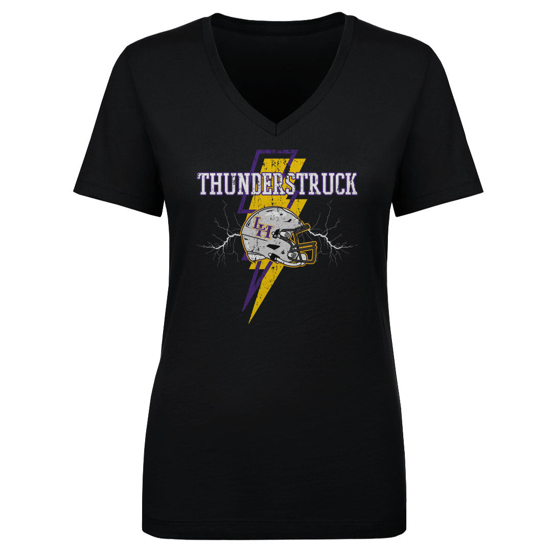 Women's V Neck Thunderstruck