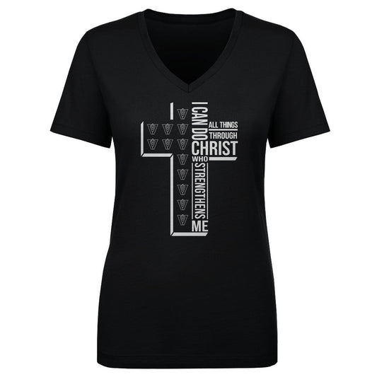 Women's V Neck Vandy I Can Do All Things