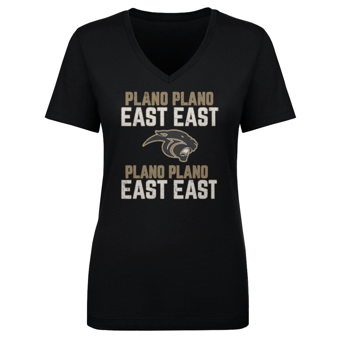 Women's V Neck Plano East Repeat