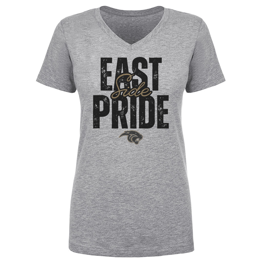 Women's V Neck Plano East Side Pride Stacked