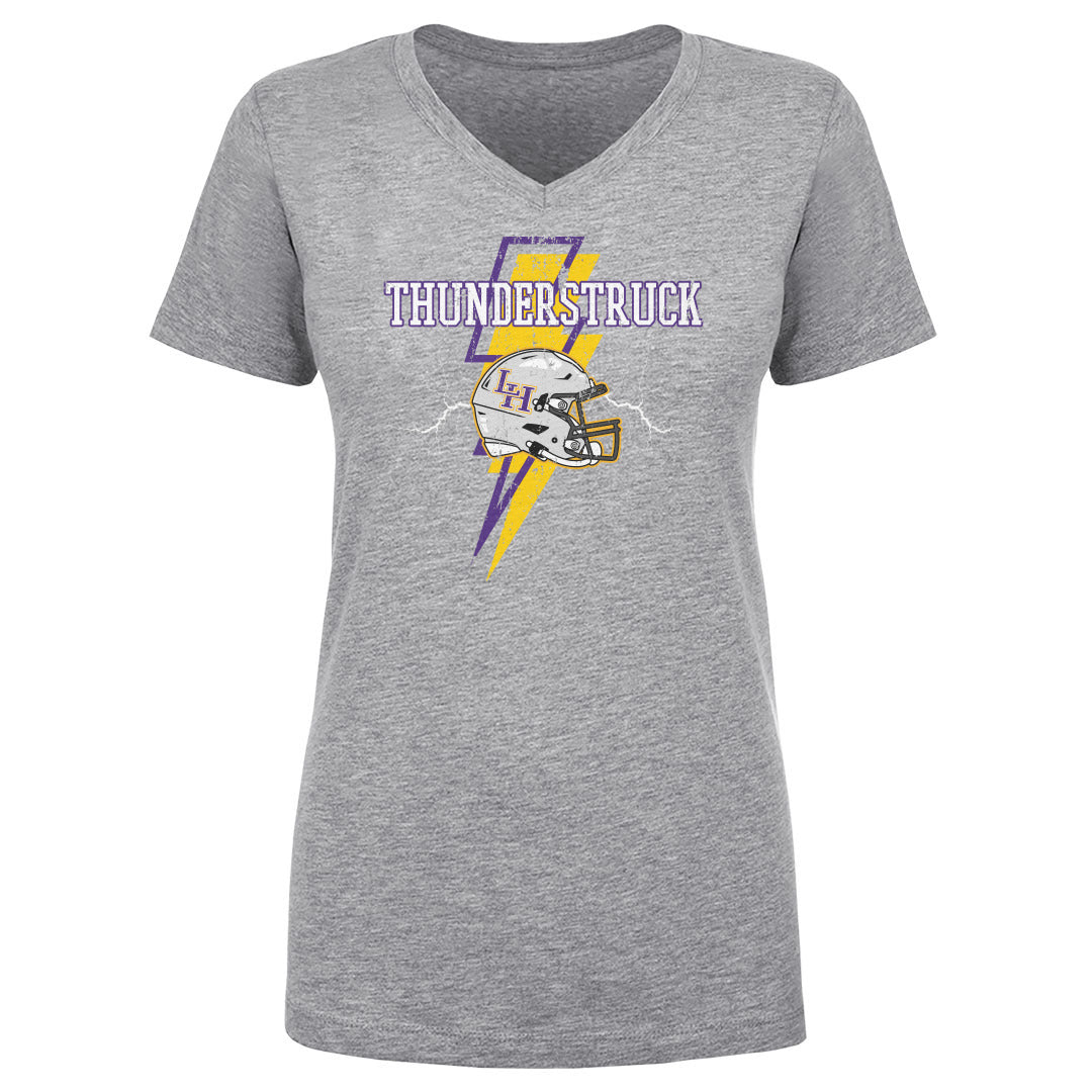 Women's V Neck Thunderstruck