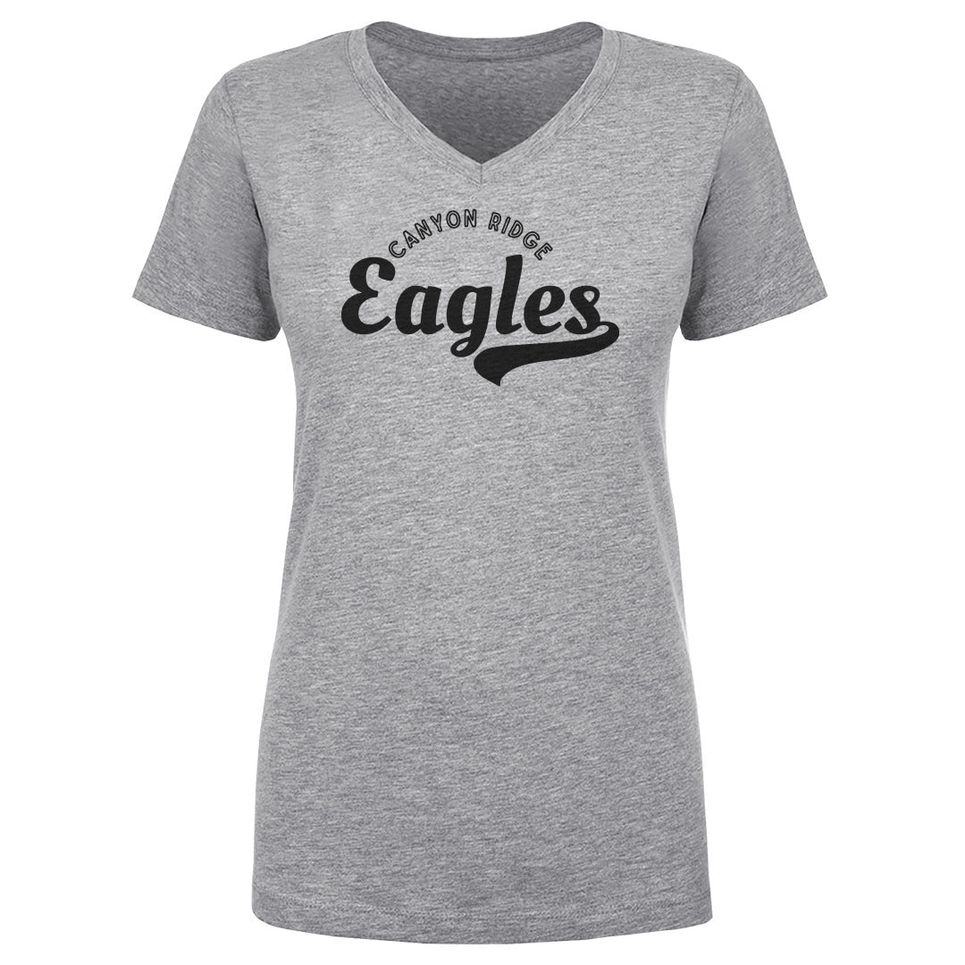 Woman's V Neck Canyon Ridge Eagle Tail