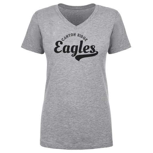 Woman's V Neck Canyon Ridge Eagle Tail
