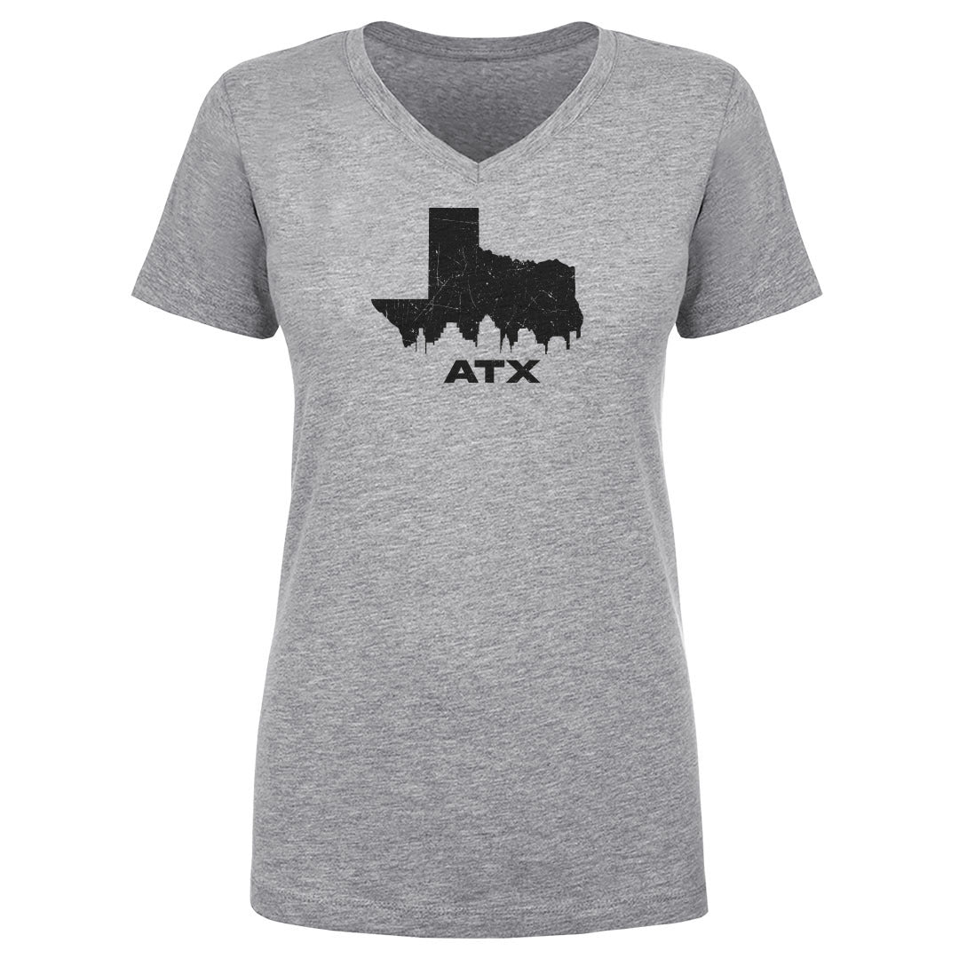 Women's V Neck Austin Texas ATX 1