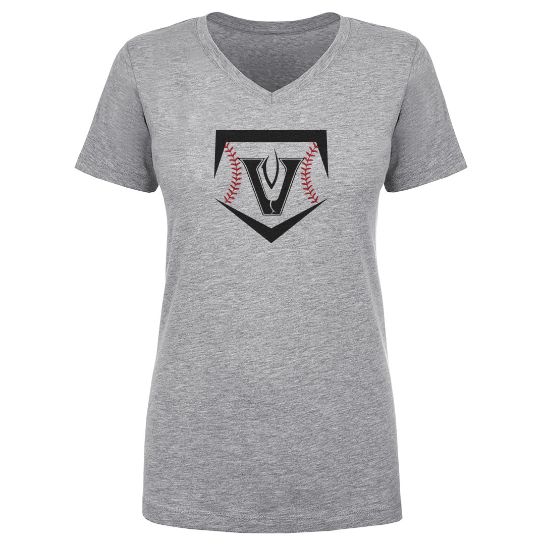 Women's V Neck Vandegrift Baseball Diamond