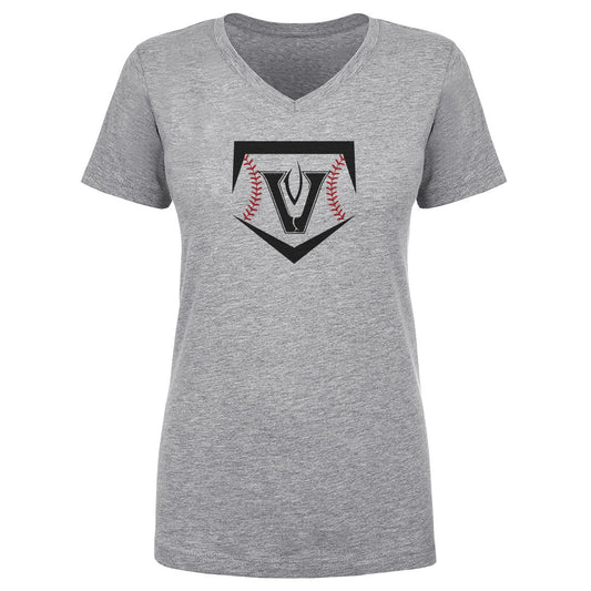 Women's V Neck Vandegrift Baseball Diamond