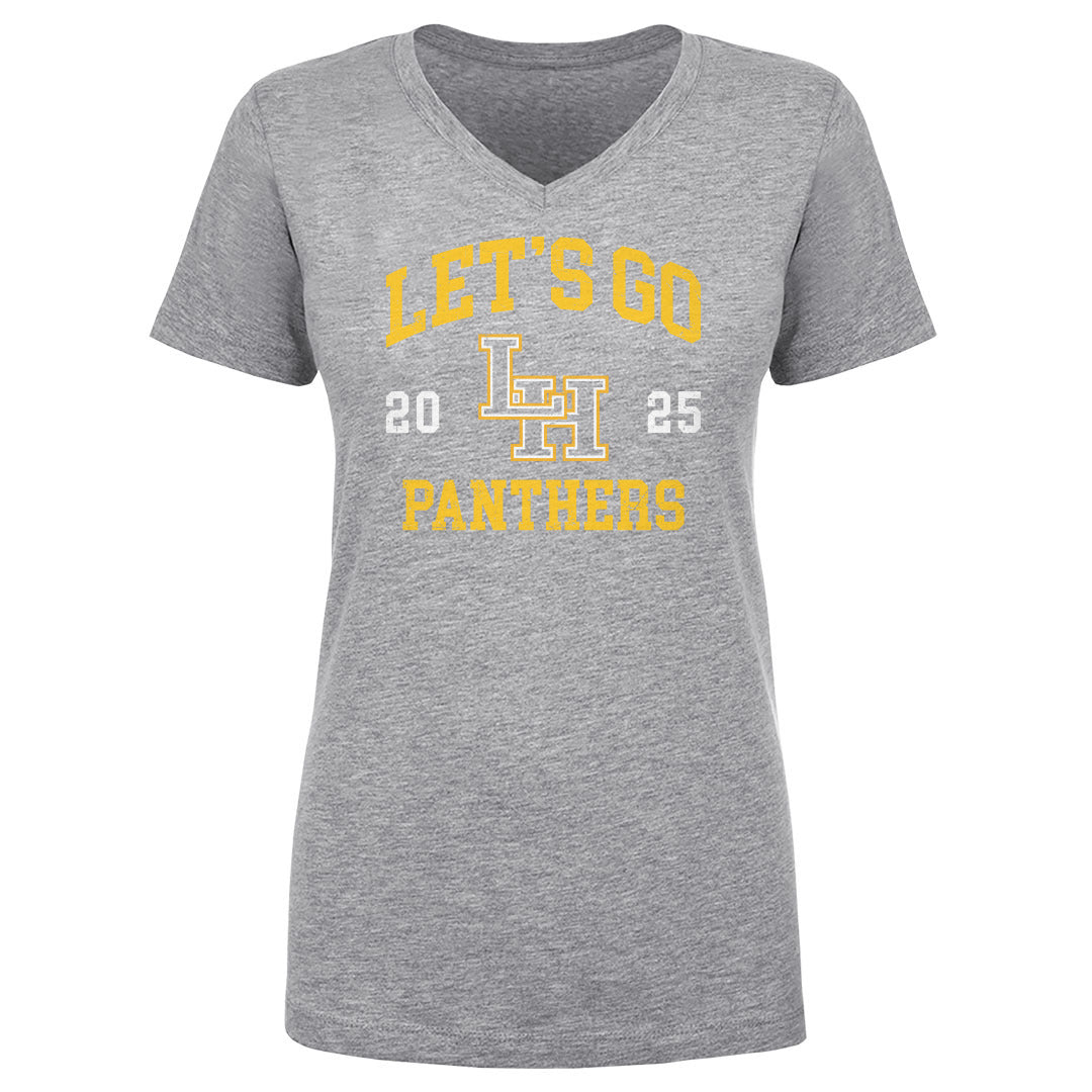 Women's V Neck LH Let's Go Logo