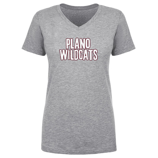 Women's V Neck Plano Wildcats